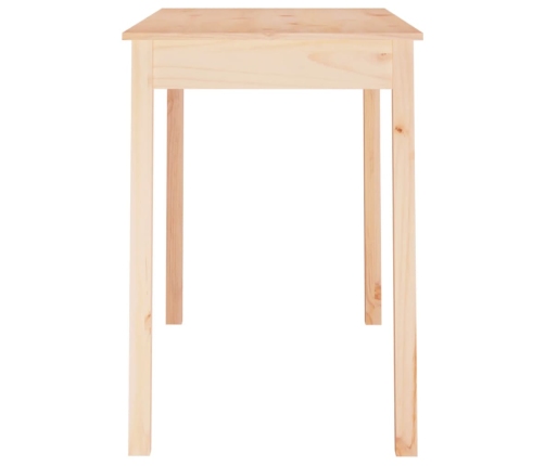 vidaXL virtuves galds, 110x55x75 cm, priedes masīvkoks