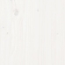 vidaXL virtuves galds, balts, 110x55x75 cm, priedes masīvkoks