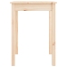 vidaXL virtuves galds, 55x55x75 cm, priedes masīvkoks