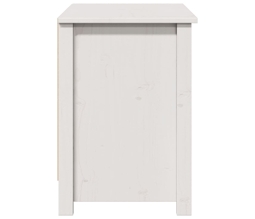 vidaXL TV skapītis, balts, 103x36,5x52 cm, priedes masīvkoks