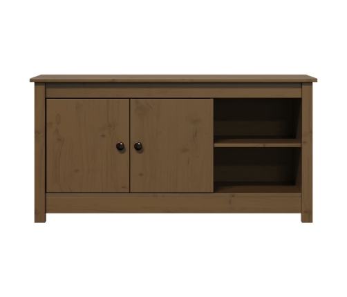 vidaXL TV skapītis, medus brūns, 103x36,5x52 cm, priedes masīvkoks