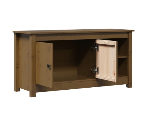 vidaXL TV skapītis, medus brūns, 103x36,5x52 cm, priedes masīvkoks