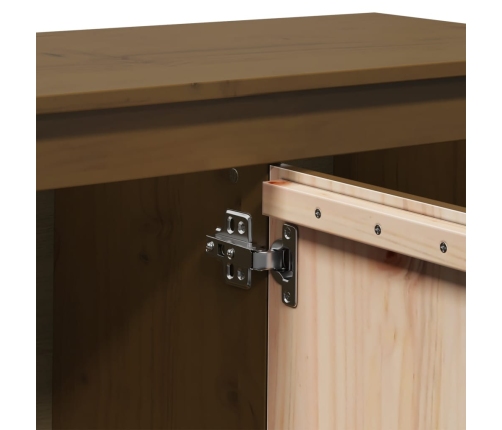 vidaXL TV skapītis, medus brūns, 103x36,5x52 cm, priedes masīvkoks