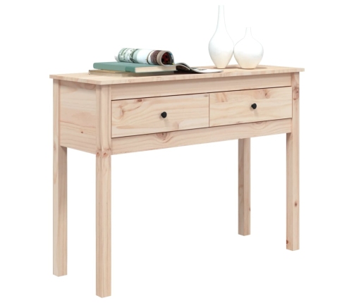 vidaXL konsoles galdiņš, 100x35x75 cm, priedes masīvkoks