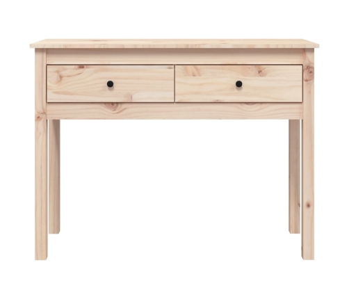 vidaXL konsoles galdiņš, 100x35x75 cm, priedes masīvkoks