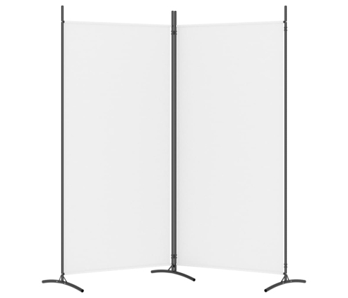 vidaXL 2-paneļu istabas aizslietnis, 175x180 cm, balts audums