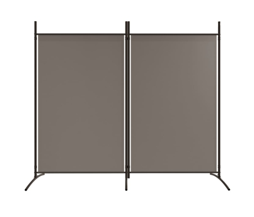 vidaXL 2-paneļu istabas aizslietnis, 175x180 cm, antracītpelēks audums