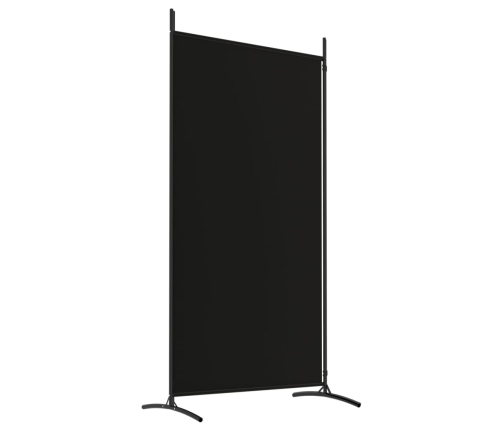 vidaXL 2-paneļu istabas aizslietnis, 175x180 cm, melns audums