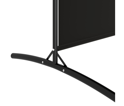 vidaXL 2-paneļu istabas aizslietnis, 175x180 cm, melns audums