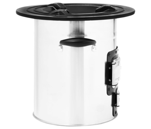 vidaXL kempinga malkas plīts, sudraba krāsā, 51,5x35x30,5 cm, tērauds