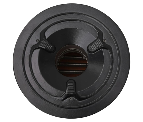 vidaXL kempinga malkas plīts, sudraba krāsā, 51,5x35x30,5 cm, tērauds