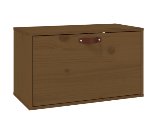vidaXL sienas skapītis, medus brūns, 60x30x35 cm, priedes masīvkoks