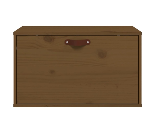 vidaXL sienas skapītis, medus brūns, 60x30x35 cm, priedes masīvkoks