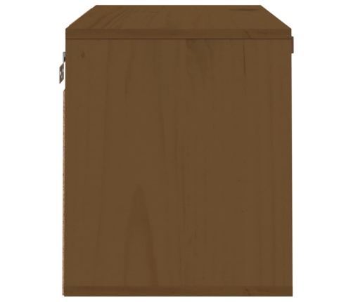 vidaXL sienas skapītis, medus brūns, 60x30x35 cm, priedes masīvkoks