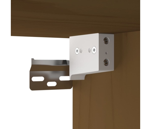 vidaXL sienas skapītis, medus brūns, 60x30x35 cm, priedes masīvkoks