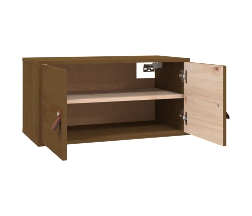 vidaXL sienas skapīši, 2 gab., brūni, 60x30x30 cm, priedes masīvkoks