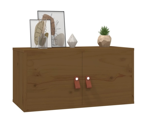 vidaXL sienas skapīši, 2 gab., brūni, 60x30x30 cm, priedes masīvkoks