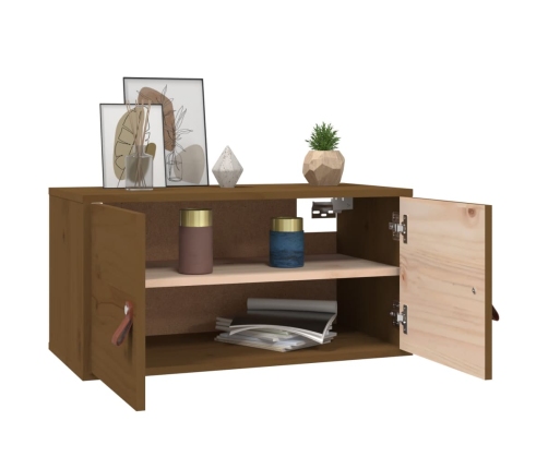 vidaXL sienas skapīši, 2 gab., brūni, 60x30x30 cm, priedes masīvkoks