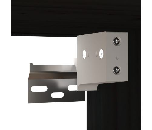 vidaXL sienas skapīši, 2 gab., melni, 60x30x30 cm, priedes masīvkoks