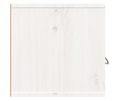 vidaXL sienas skapītis, balts, 80x30x30 cm, priedes masīvkoks