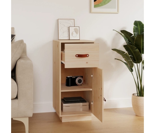 vidaXL kumode, 34x40x75 cm, priedes masīvkoks