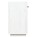 vidaXL kumode, balta, 100x40x75 cm, priedes masīvkoks