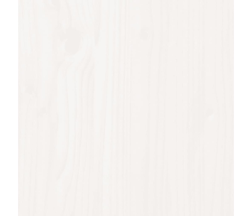 vidaXL kumode, balta, 100x40x75 cm, priedes masīvkoks