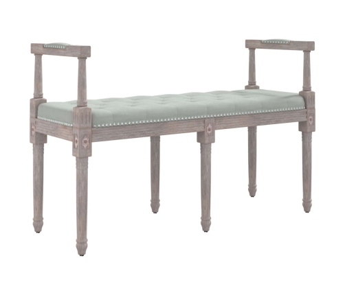 vidaXL sols, gaiši pelēks, 110x40x70 cm, samts