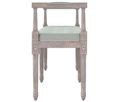 vidaXL sols, gaiši pelēks, 110x40x70 cm, samts