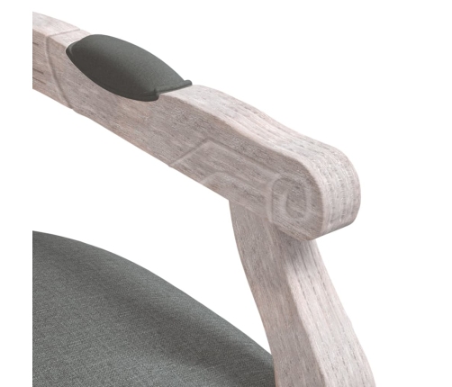 vidaXL virtuves krēsls, 54x56x96,5 cm, tumši pelēks audums