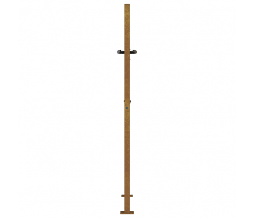 vidaXL dārza vārti, 105x130 cm, tērauds ar rūsas efektu, zāles dizains