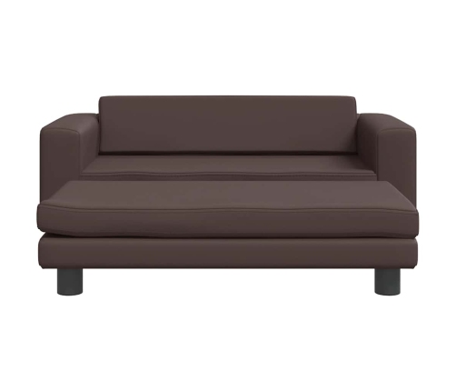 Suņa Gulta Ar Pagarinājumu, Brūna, 100X50X30 Cm, Mākslīgā Āda Vidaxl