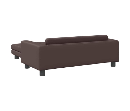 Suņa Gulta Ar Pagarinājumu, Brūna, 100X50X30 Cm, Mākslīgā Āda Vidaxl