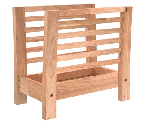 vidaXL žurnālu statīvs, 40x26,5x38,5 cm, valrieksta masīvkoks