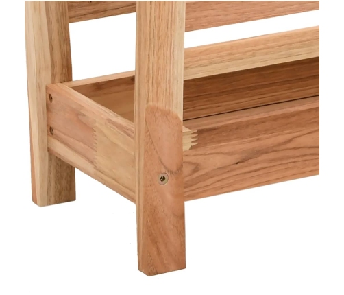 vidaXL žurnālu statīvs, 40x26,5x38,5 cm, valrieksta masīvkoks