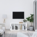 vidaXL TV skapītis, spīdīgi balts, 100x35x40 cm, inženierijas koks