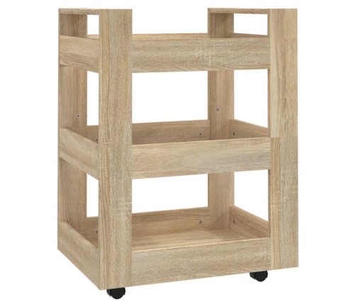 Virtuves Ratiņi, Ozolkoka Krāsa, 60X45X80 Cm, Inženierijas Koks Vidaxl