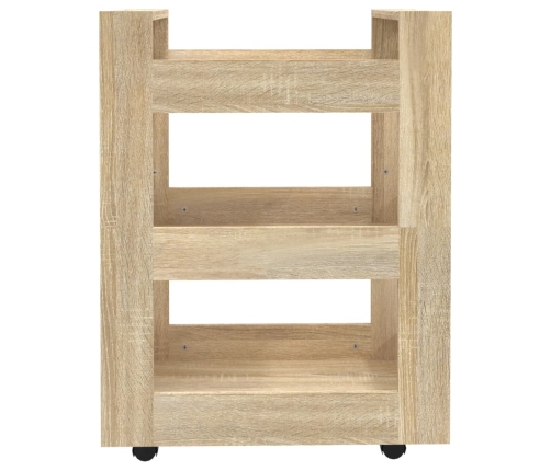 Virtuves Ratiņi, Ozolkoka Krāsa, 60X45X80 Cm, Inženierijas Koks Vidaxl