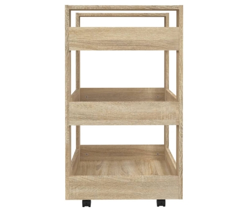 Virtuves Ratiņi, Ozolkoka Krāsa, 60X45X80 Cm, Inženierijas Koks Vidaxl