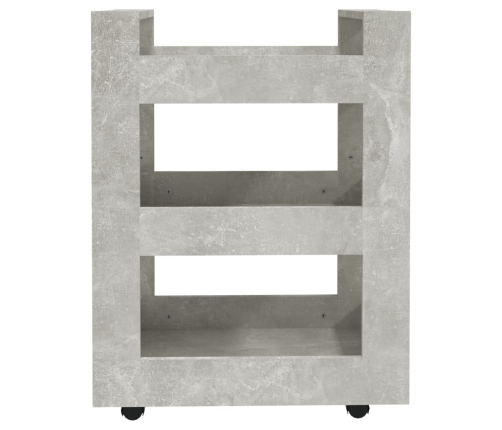 Virtuves Ratiņi, Betona Pelēki, 60X45X80 Cm, Inženierijas Koks Vidaxl