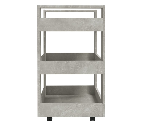 Virtuves Ratiņi, Betona Pelēki, 60X45X80 Cm, Inženierijas Koks Vidaxl