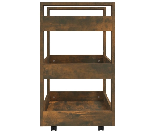 vidaXL virtuves ratiņi, ozolkoka krāsa, 60x45x80 cm, inženierijas koks