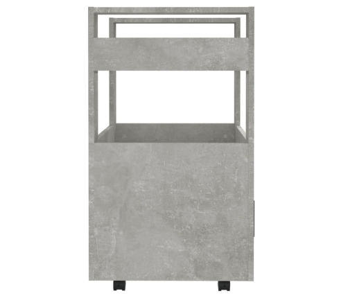 Virtuves Ratiņi, Betona Pelēki, 60X45X80 Cm, Inženierijas Koks Vidaxl