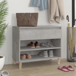 Apavu Plaukts, Betona Pelēks, 70X36X60 Cm, Inženierijas Koks Vidaxl Apavu Plaukts, Betona Pelēks, 70X36X60 Cm, Inženierijas Koks Vidaxl