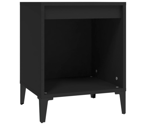 vidaXL naktsgaldiņi, 2 gab., melni, 40x35x50 cm