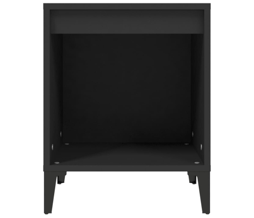 vidaXL naktsgaldiņi, 2 gab., melni, 40x35x50 cm