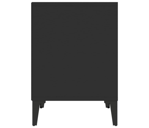 vidaXL naktsgaldiņi, 2 gab., melni, 40x35x50 cm