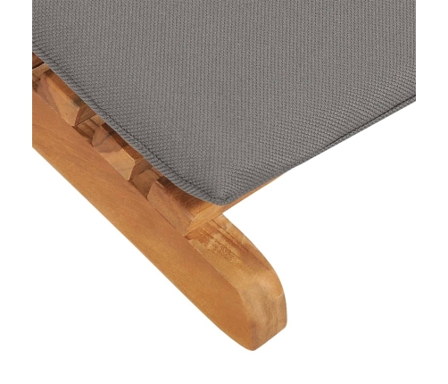 vidaXL sauļošanās zviļņi ar matračiem, 2 gab., masīvs tīkkoks