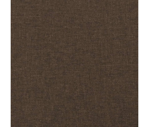 vidaXL gultas rāmis bez matrača, tumši brūns, 90x190 cm, audums