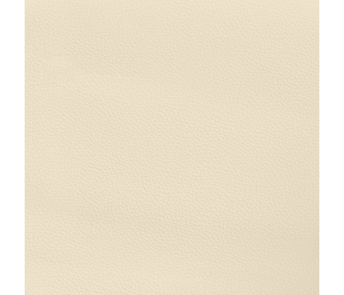 vidaXL gultas rāmis, krēmkrāsas, 90x190 cm, mākslīgā āda